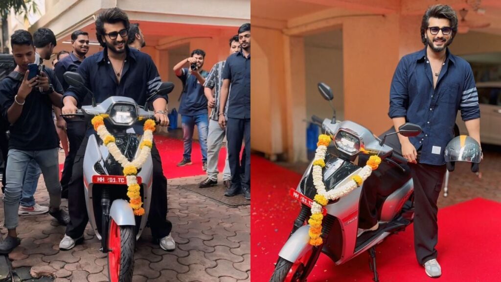 Arjun Kapoor Buys Electric Scooter Worth ₹1.10 Lakh, Distributes Sweets To Paps (VIDEO)