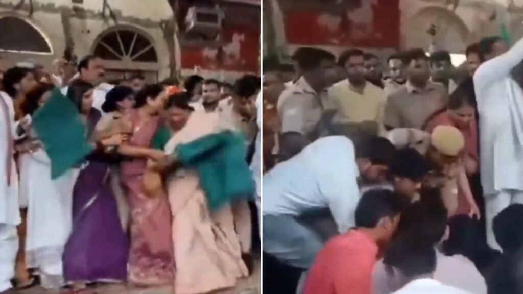 UP: BJP MLA Falls Down From Platform Due To Overcrowding While Flagging Off Vande Bharat Express At...