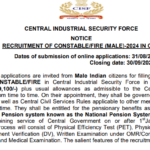 CISF Recruitment 2024: 1130 Constable Positions Available; Apply Now At cisfrectt.cisf.gov.in