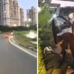 Gurugram Bike Accident: Shocking Video Shows Speeding Rider Crashing Into Mahindra SUV, With BJP...