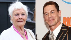 Dame Judy Dench and John Cena. Pics:  John Rainford/Cover Images/Dave Allocca/Starpix/INSTARimages/AP