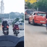 Girl Sits On Man’s Lap, Hugs & Kisses Him As He Rides Bike On Busy Road In Hyderabad; Video Viral