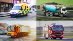 Ambulances, bin lorries, a fire engine and a cement mixer were among more than 100,000 vehicles stolen in the UK in 2023, according to DVLA figures. File pictures: iStock