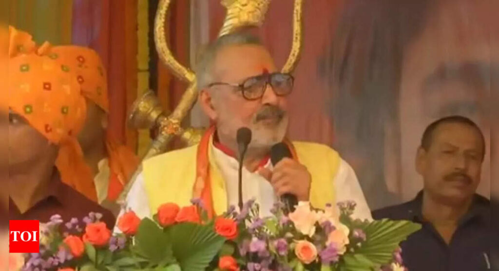 Giriraj Singh kicks off 'Hindu Swabhiman Yatra' from Bihar's Bhagalpur | Patna News