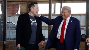 Elon Musk Takes Centre Stage At Donald Trump