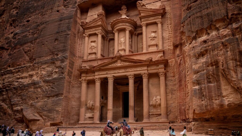 The Treasury monument in Petra, Jordan. Pic: Reuters