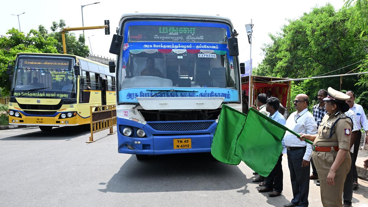 तिरुचि में अस्थायी बस स्टैंड स्थापित