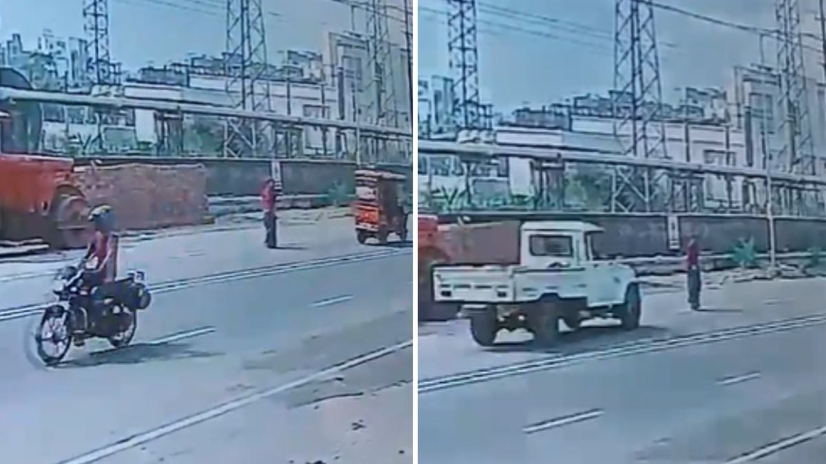 Video: Woman Dies After Being Hit By Speeding Pickup Truck In Noida; Police On Lookout For The...