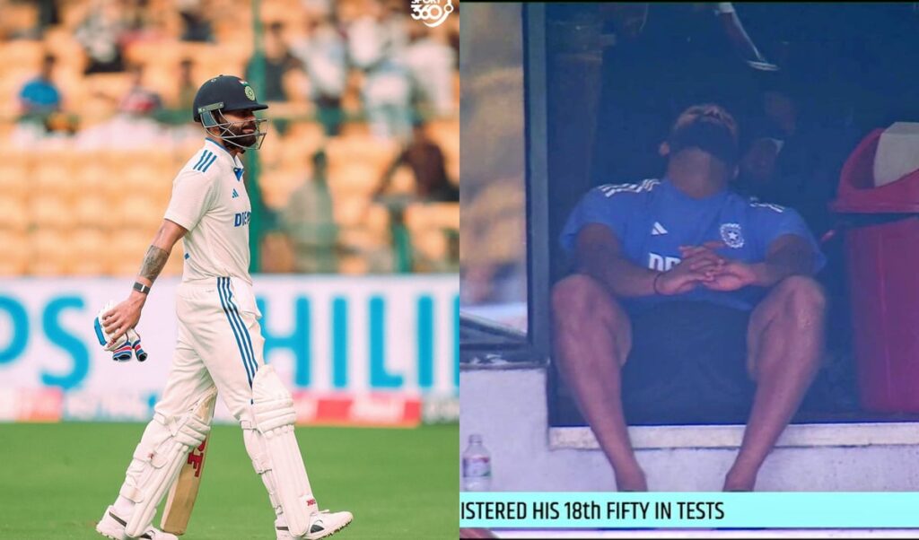 Video: Rohit Sharma Disappointed As Virat Kohli Loses His Wicket On Final Ball Of Day 3 In IND vs NZ...