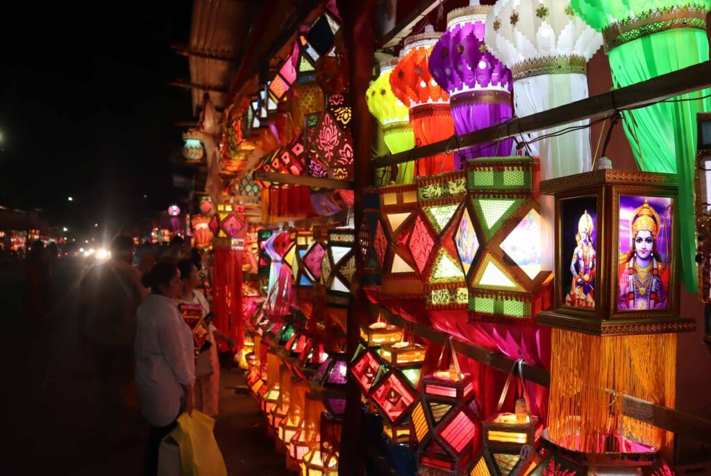 Pune Shimmers with Lanterns and Fairy Lights as Diwali Approaches: Malls and Markets Bustle with...