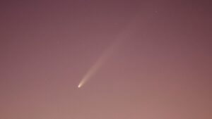 The A3 Comet photographed before dawn from Gran Canaria on 27 September 2024. Pic: Reuters