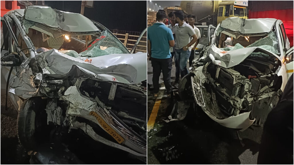 Navi Mumbai Tragedy: 3, Including Elderly Couple, Killed After Car Crashes Into Parked Dumper On...