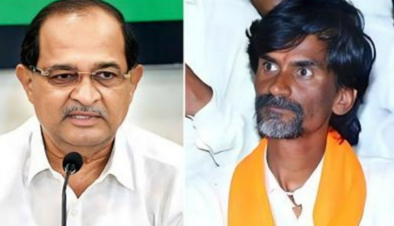 BJP Leader Radhakrishna Vikhe-Patil Meets Pro-Maratha Activist Manoj Jarange-Patil Ahead of Assembly...