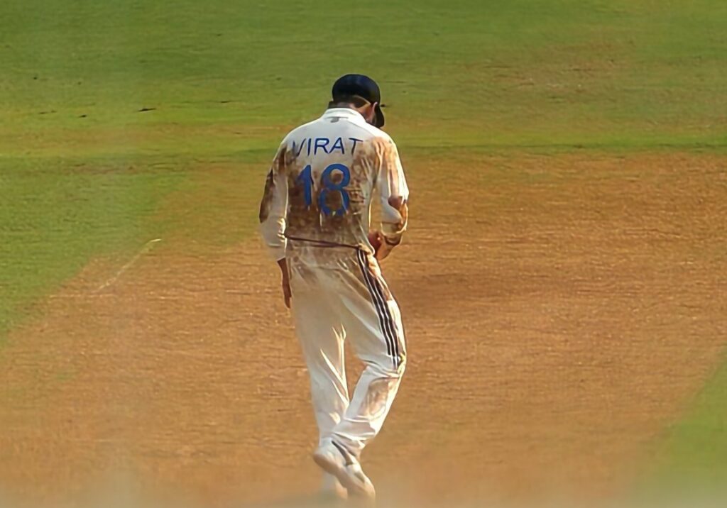 IND vs NZ Mumbai Test: Pics Of Kohli’s Dusty Jersey Go Viral, Fans Say ‘Sunday Ko Bat Pe Daag...