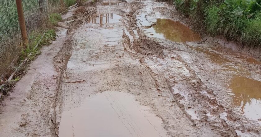 अधिगारट्टी में भारी बारिश से सड़क क्षतिग्रस्त, निवासियों ने दीर्घकालिक समाधान की मांग की