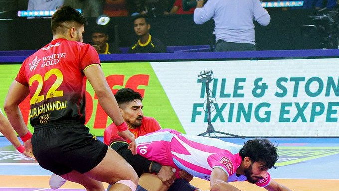 Arjun Deshwal Powers Jaipur Pink Panthers With 19-Point Performance Against Bengaluru Bulls