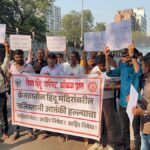 Mumbai: VHP, Bajrang Dal Protest Outside Canadian Embassy Against Attacks On Hindus In Canada