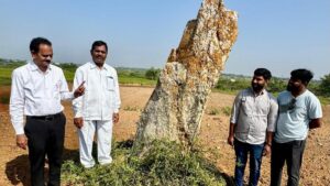 कमासनपल्ली गांव में उपेक्षित लौह युग मेनहिर को विनाश का सामना करना पड़ रहा है