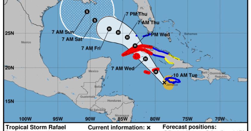 क्यूबा में लैंडफॉल से पहले राफेल के तूफान में तब्दील होने की आशंका | मौसम समाचार