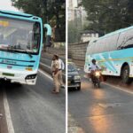 Mumbai: Pune-Bound E-Shivneri Bus Crashes Into Divider In Matunga; Visuals Surface