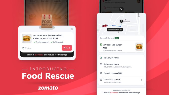 Food Rescue: Zomato Introduces New Feature To Curtail Food Wastage; Deepinder Goyal Posts Details On...