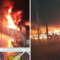 UP: Over 200 Two-Wheelers Gutted In Massive Fire At Varanasi Railway Station; Terrifying Visuals...