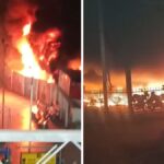 UP: Over 200 Two-Wheelers Gutted In Massive Fire At Varanasi Railway Station; Terrifying Visuals...