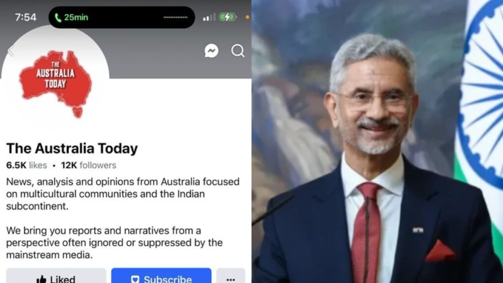 Australia Today Issues Statement After Canadian Govt Blocks S Jaishankar