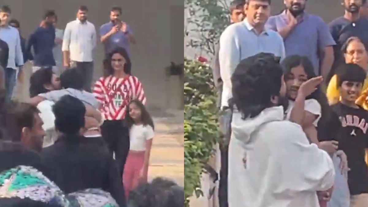 Allu Arjun Hugs Wife Sneha & Daughter Arha, Meets Family Members After Spending Night In Jail; VIDEO...