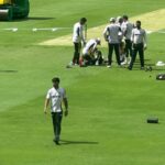 Scary! Indian Support Staff Member Hit On His Head During Fielding Drill At Gabba