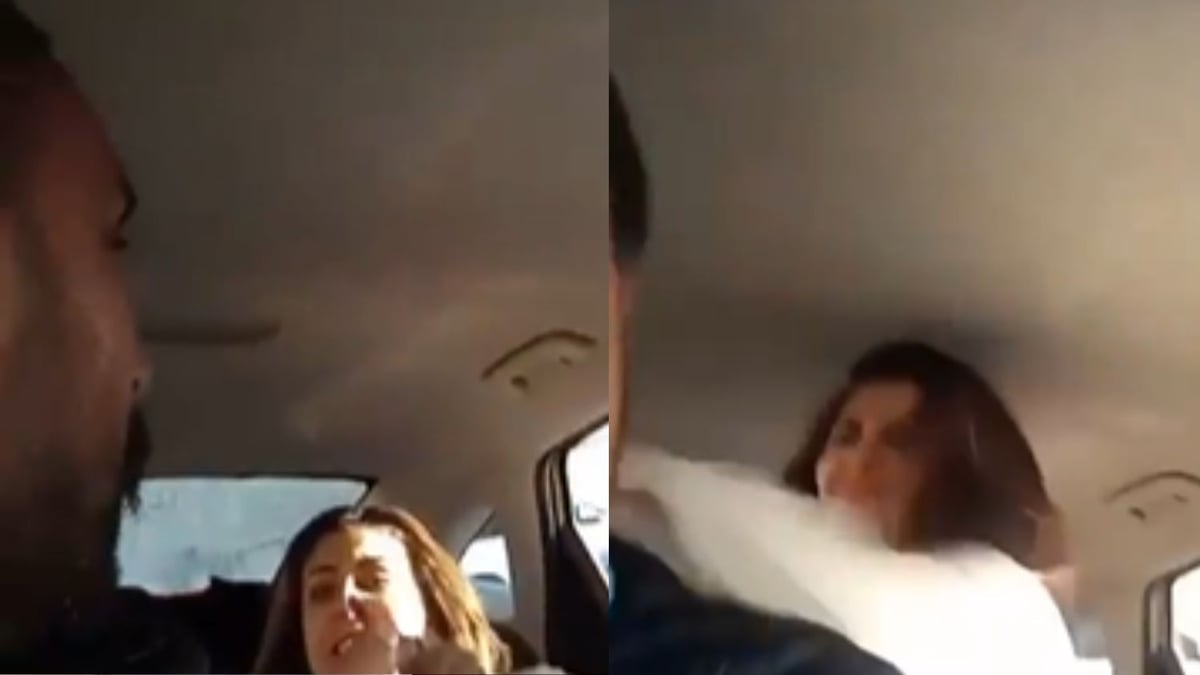 Drunk Lady Hits Cab Driver For Allegedly Driving Her To Wrong Location; Video Viral