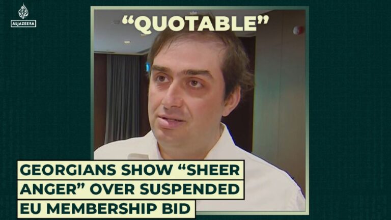 निलंबित यूरोपीय संघ सदस्यता बोली पर जॉर्जियाई लोगों ने “सरासर गुस्सा” दिखाया