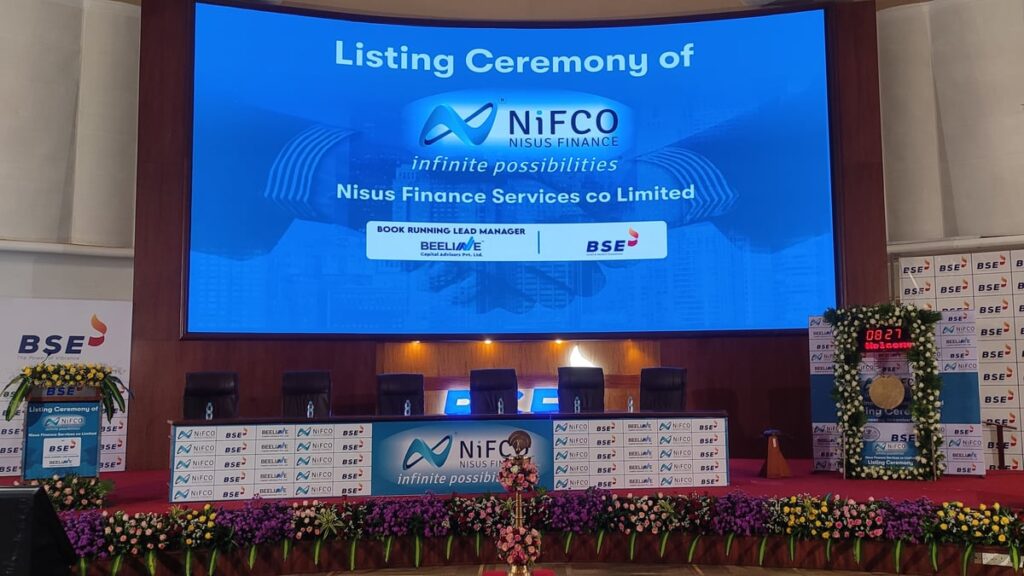 Nisus Finance Debuts On NSE With 25% Premium; Investors