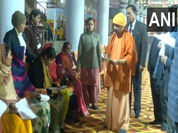 UP CM Yogi Adityanath holds Janta Darshan at Gorakhnath Temple