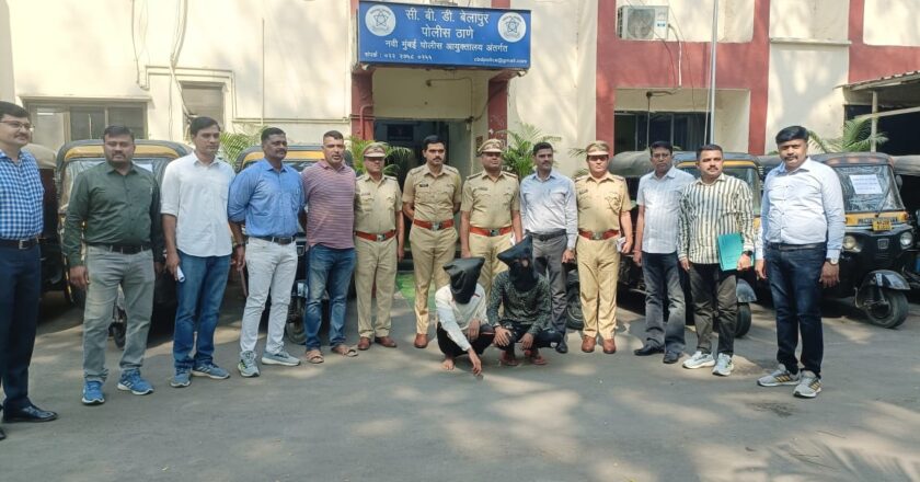 बेलापुर पुलिस ने 50 सीसीटीवी फुटेज खंगालने के बाद वाहन चोरी के मामले में 2 को गिरफ्तार किया