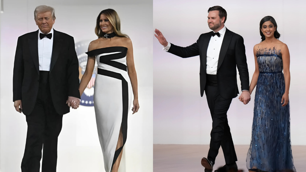 Melania Trump, Usha Vance Wow In Ravishing Gowns As They Dance With Donald Trump & JD Vance At...