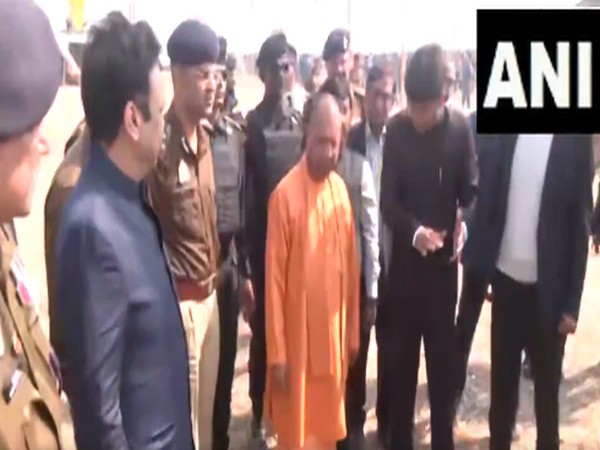 CM Yogi visits Maha Kumbh stampede site