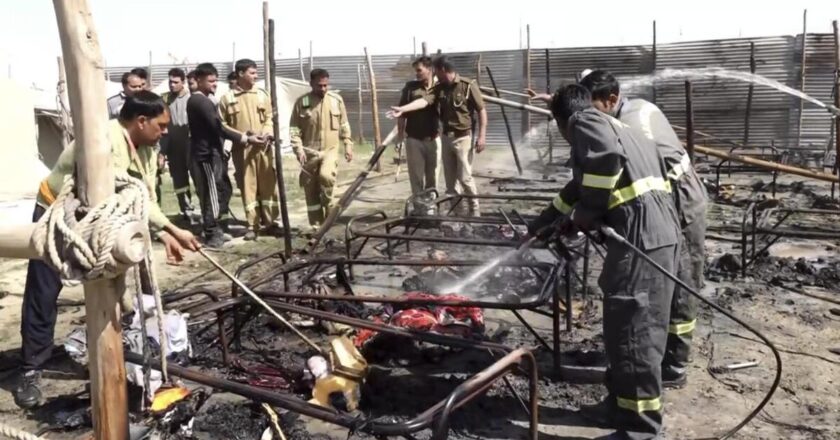 Fire at two Maha Kumbh camps in Prayagraj