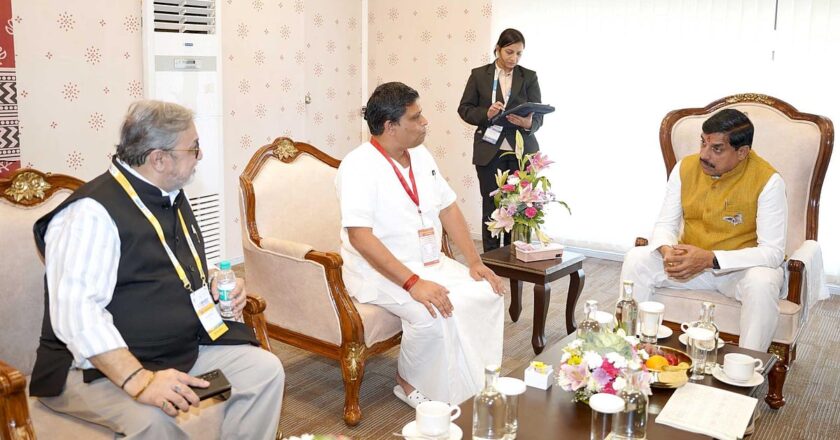 MP CM Mohan Yadav Holds One-On-One Meetings; Meets Gautam Adani, Patanjali’s Acharya Balkrishna, & Torrent Power’s Jigesh Mehta