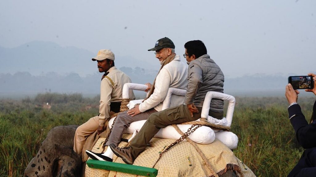 Advantage Assam Summit: EAM S Jaishankar And Ambassadors Of 45 Countries Take Elephant Safari In...