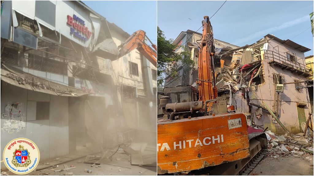 Mumbai Demolition Drive: BMC Dismantles Unauthorised Hotels And Dormitories In Saki Naka