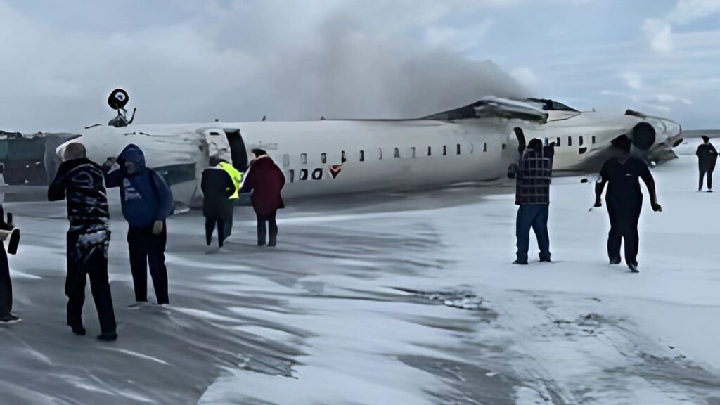 Delta Airlines Plane Crash: Video Shows Exact Moments When Aircraft Carrying 80 Passengers...