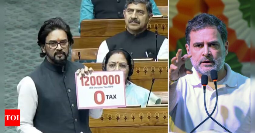 ​’Zero check kar lijiye’: BJP’s Anurag Thakur mocks Rahul Gandhi over Congress’ electoral failure in Delhi | India News