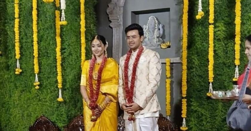 BJP MP Tejasvi Surya ties the knot with singer-dancer Sivasri Skandaprasad in Bengaluru