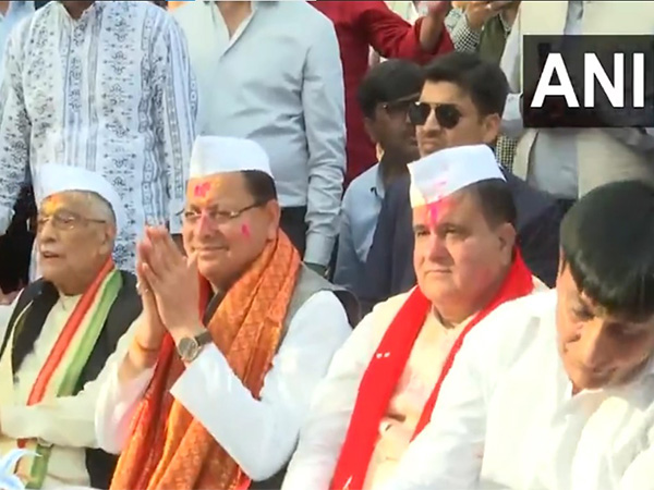 Uttarakhand CM Pushkar Singh Dhami attends 'Holi Milan Samaroh' in New Delhi