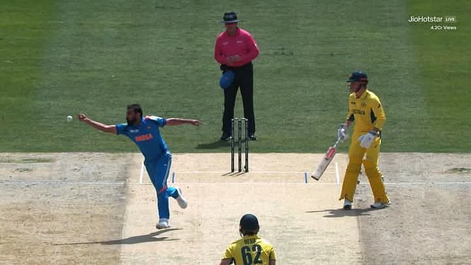 IND vs AUS, CT 2025 Semi-Final: Mohammed Shami Drops Travis Head On 0 In 1st Over; Video