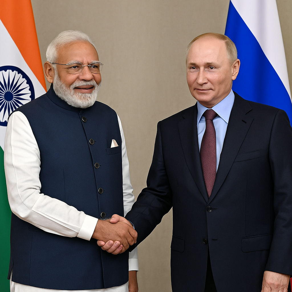 modi with putin
