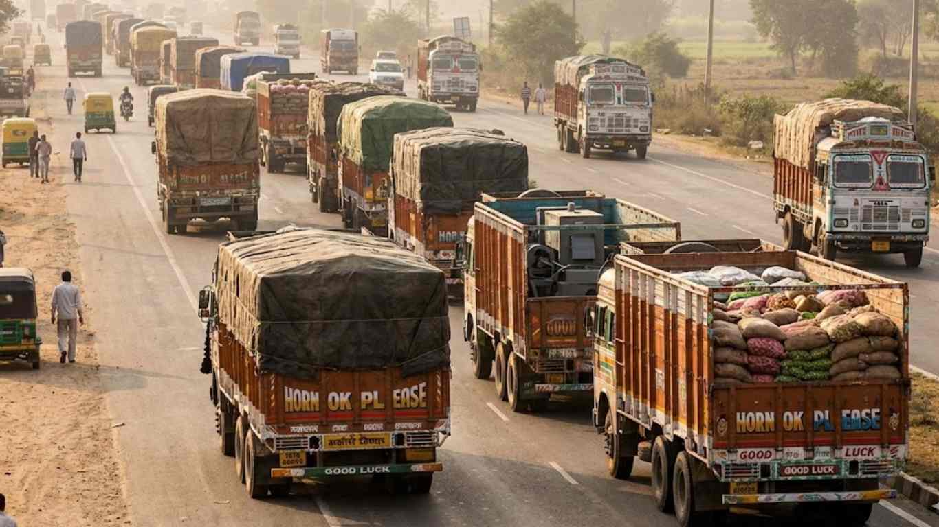 माल ढुलाई की अच्छी मांग के कारण नवंबर में प्रमुख मार्गों पर ट्रक किराये में सालाना आधार पर 6-11% की बढ़ोतरी हुई