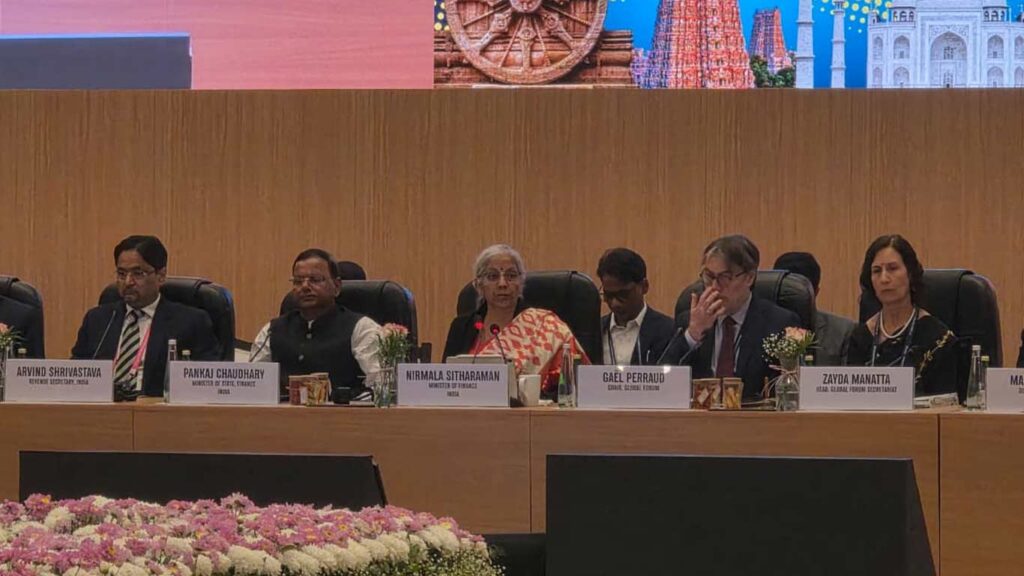 सीतारमण ने नई कराधान चुनौतियों का मुकाबला करने के लिए देशों से संयुक्त कार्रवाई का आह्वान किया