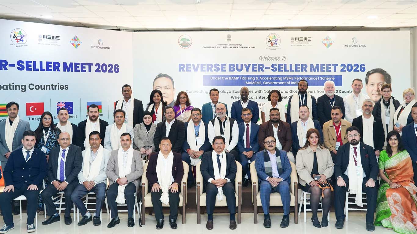 16 देशों के 100 से अधिक एमएसएमई विक्रेता, खरीदार शिलांग में रिवर्स क्रेता-विक्रेता बैठक में शामिल हुए
